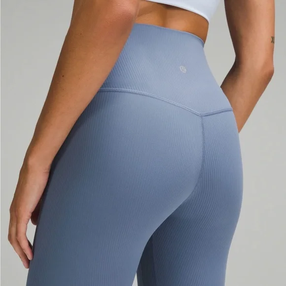 Lululemon Align Ribbed High-Rise Leggings Size 8 Blue - Picture 5 of 9